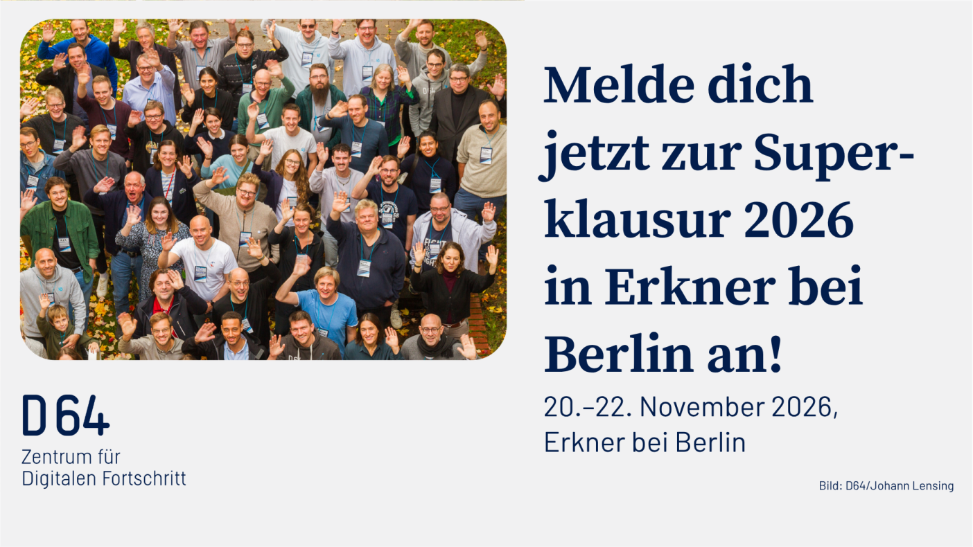 Melde dich jetzt zur Superklausur 2026 in Erkner bei Berlin an! 20.-22. November 2026, Erkner bei Berlin